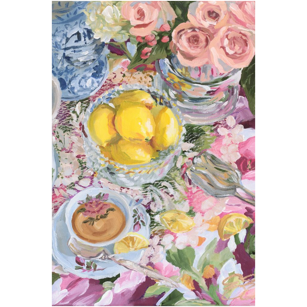 Lemon Tea No. 1, a fine art print on canvas