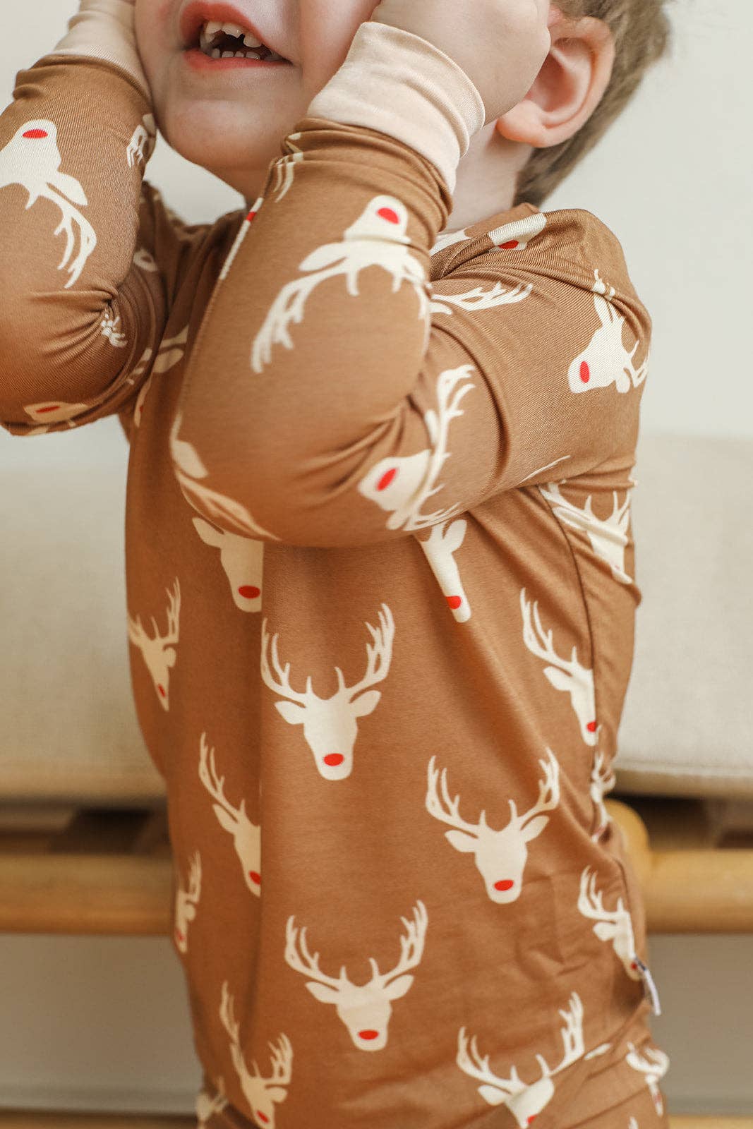 Southern Slumber - Reindeer 2 Piece Bamboo Pajama Set