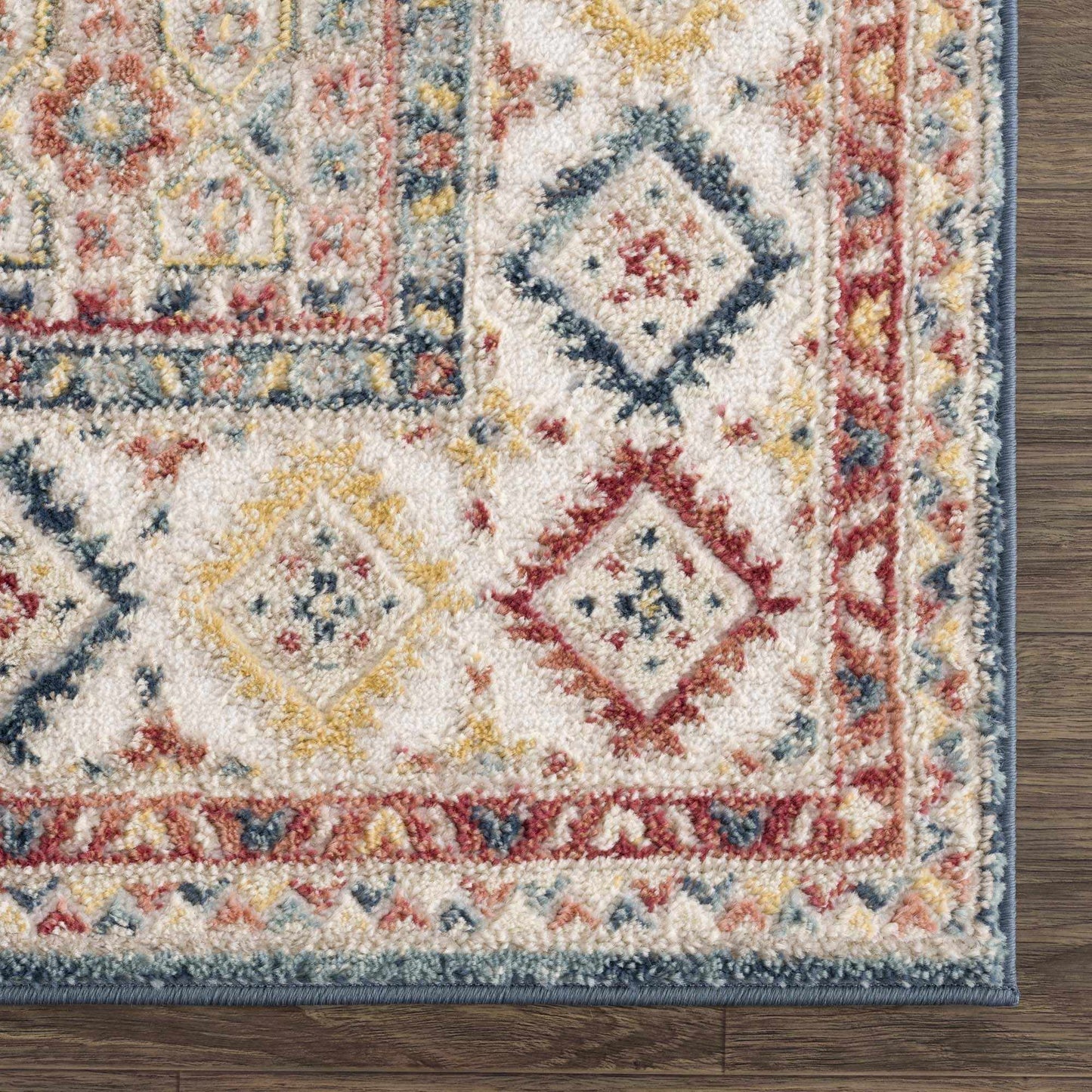 Brend Rust Medallion Area Rug