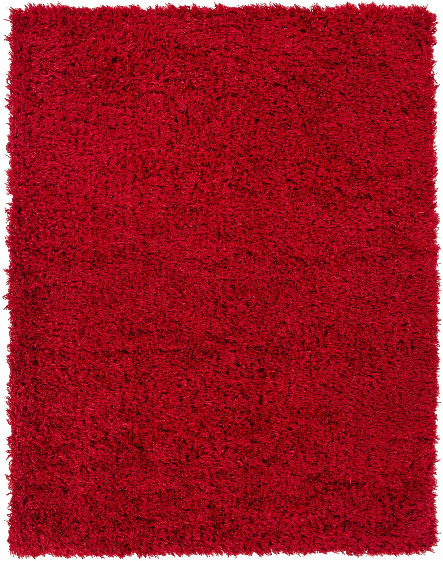 Siari Solid Red Shag Carpet