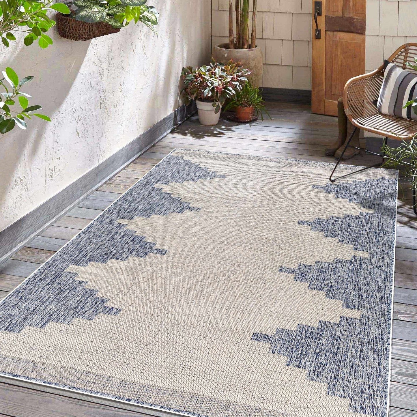 Djugun Blue Indoor & Outdoor Rug