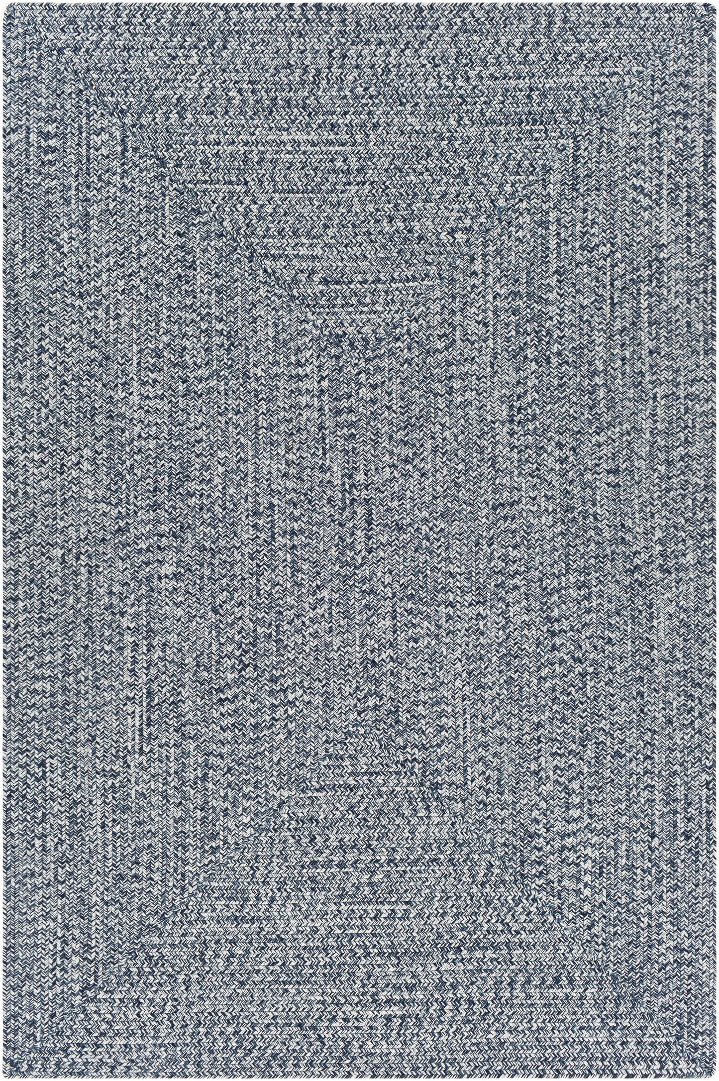 Blue Braided Faux Jute Rug