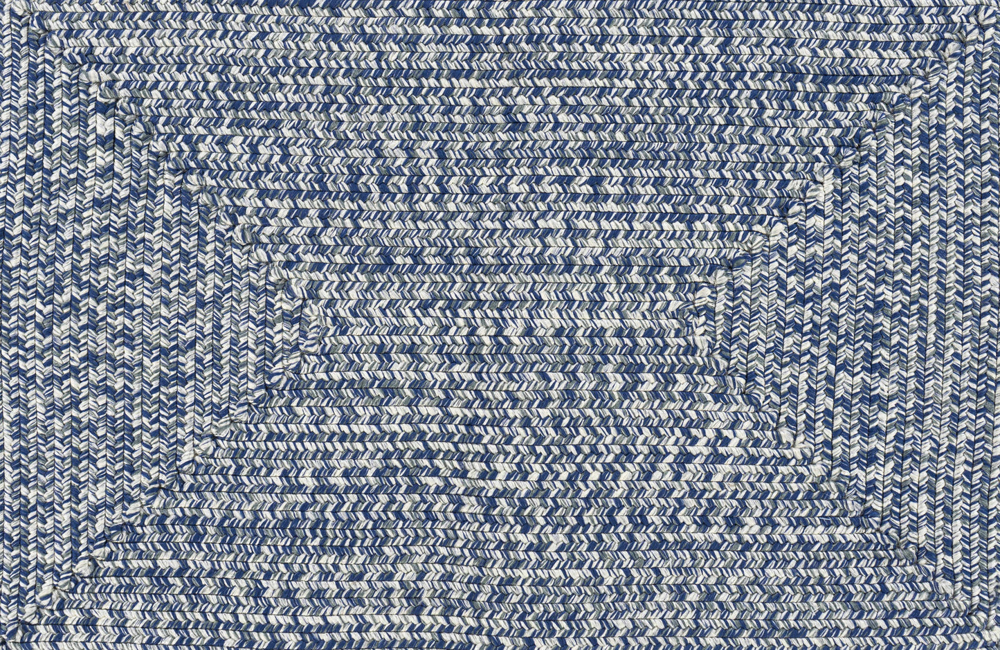 Blue Braided Faux Jute Rug