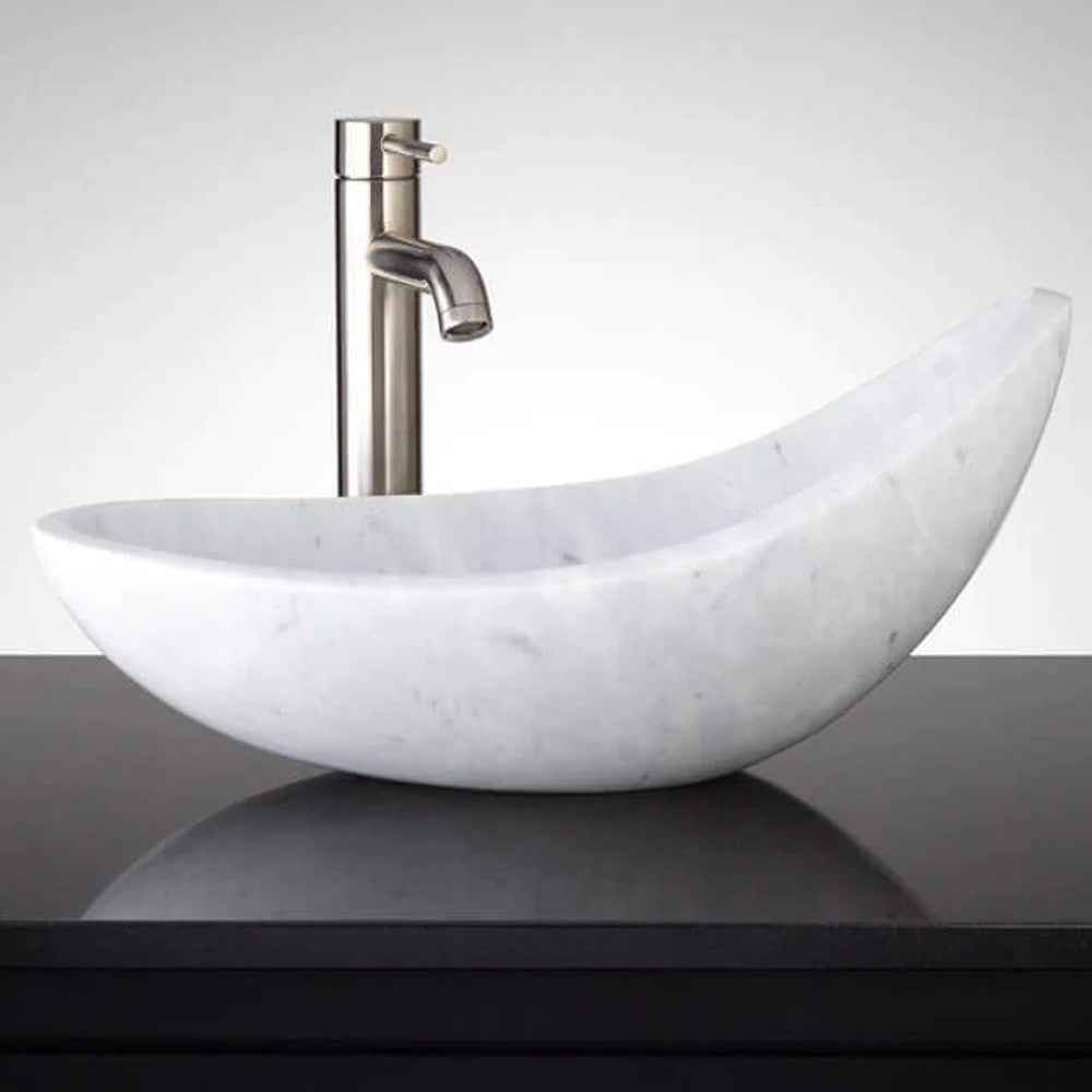 Marble Special Design Asymmetric Over-counter Sink Polished (W)14" (L)22" (H)10"