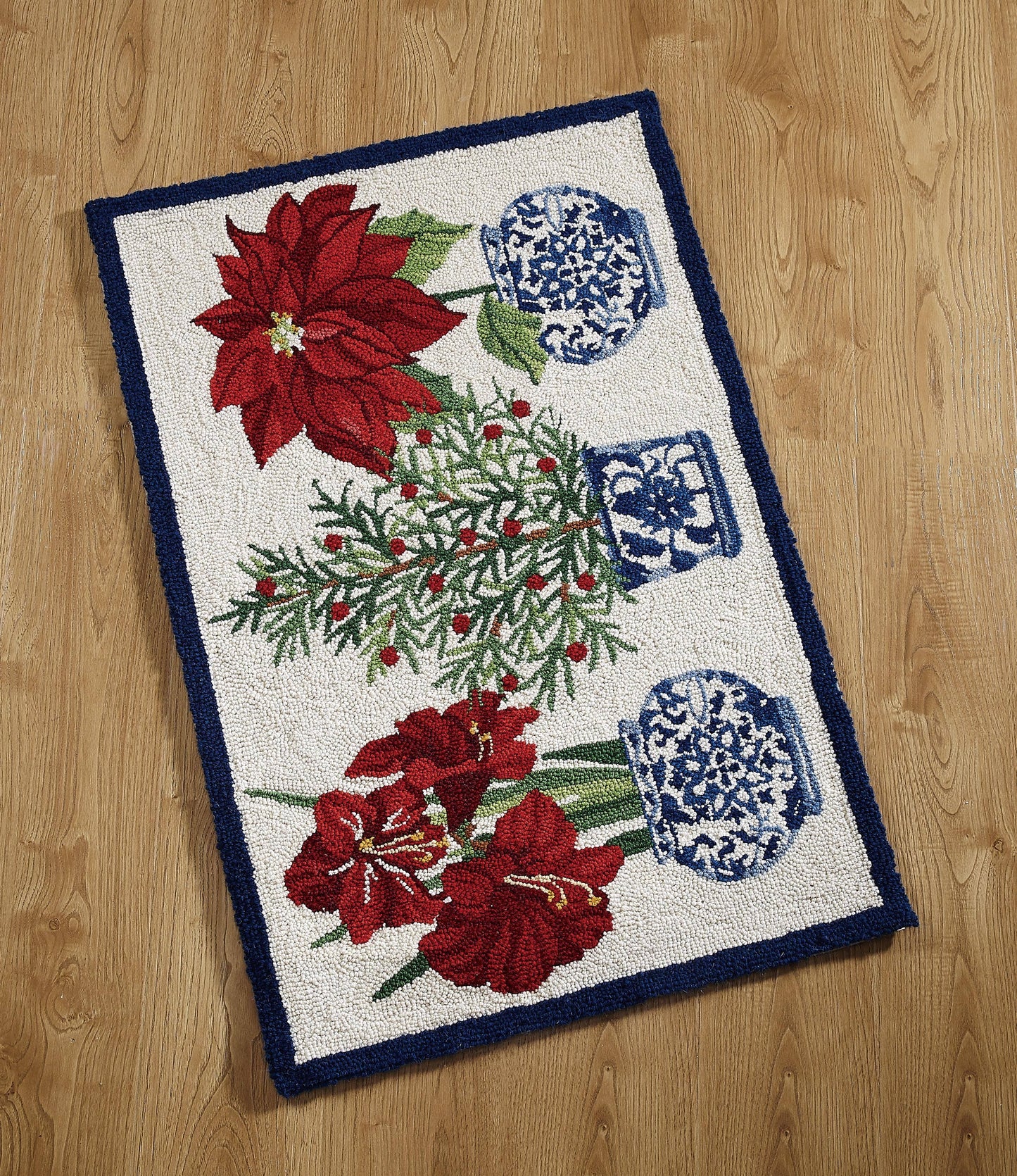 Peking Handicraft - Holiday Chinoiserie Hook Rug