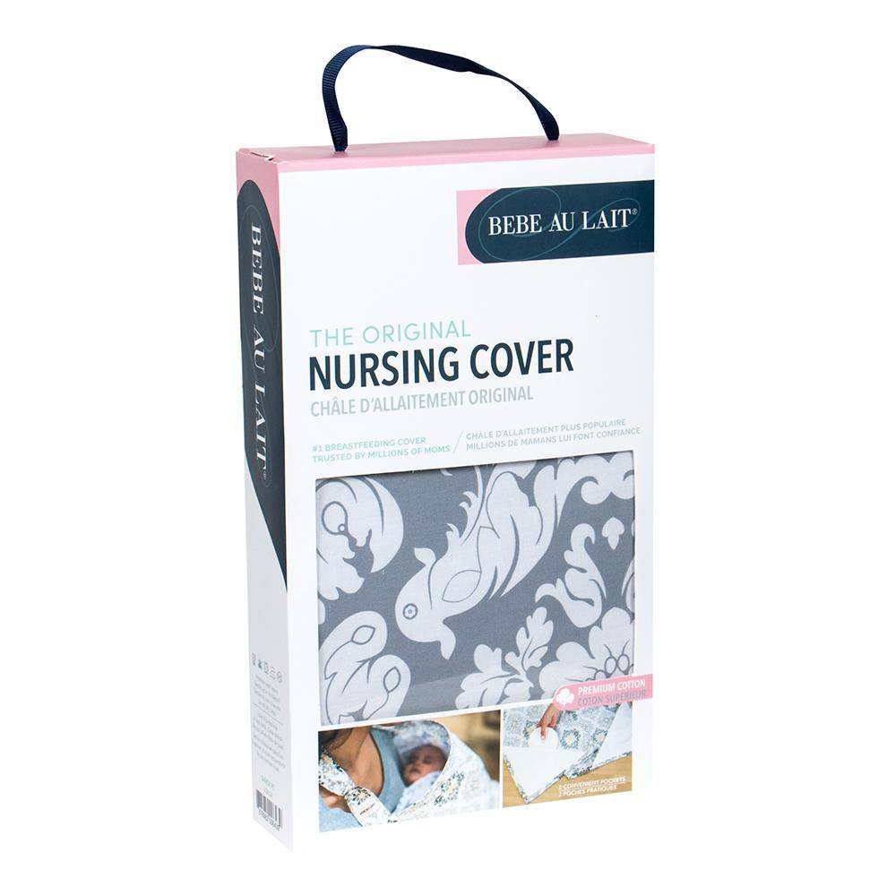 Chateau Silver Cotton Nursing Cover