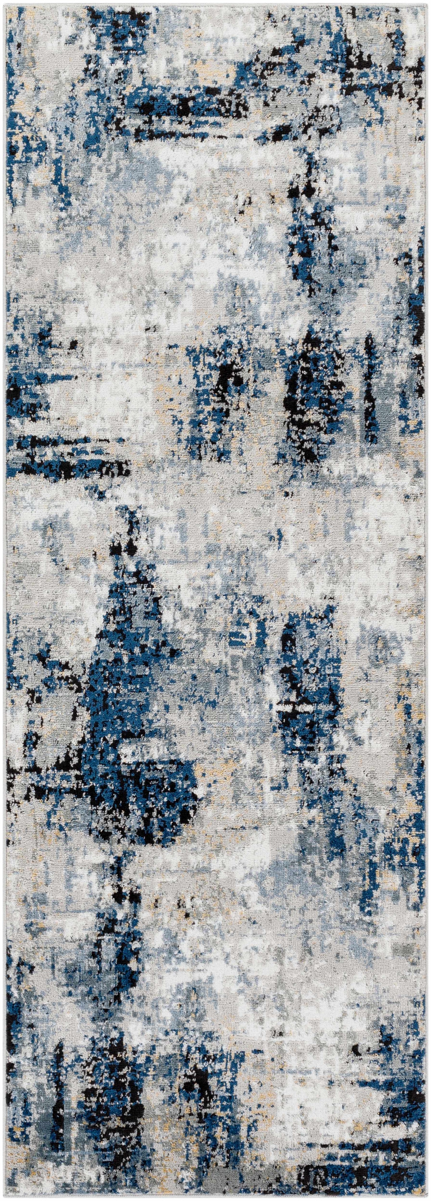 Campsall Abstract Blue Rug