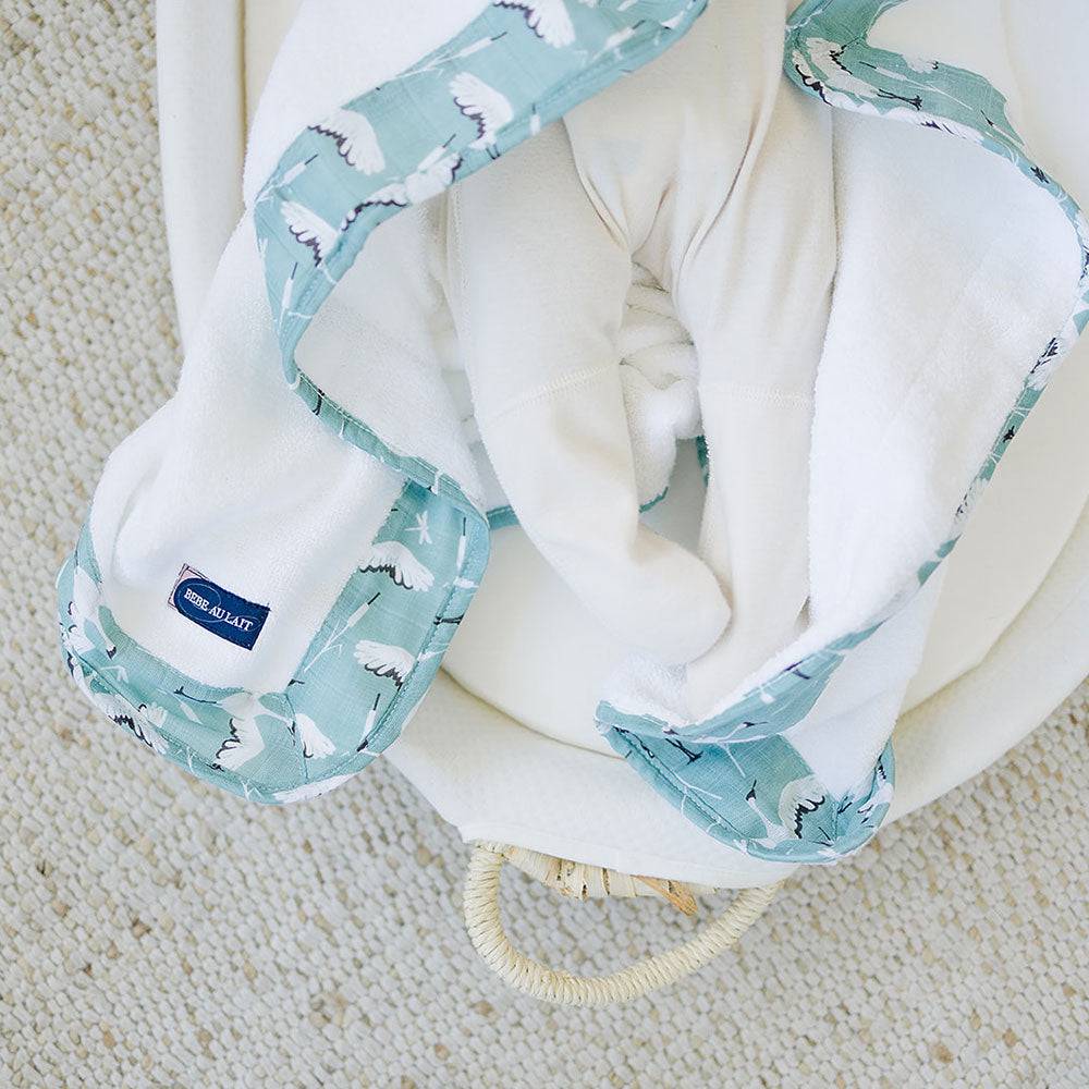 Crane Baby Hooded Towel