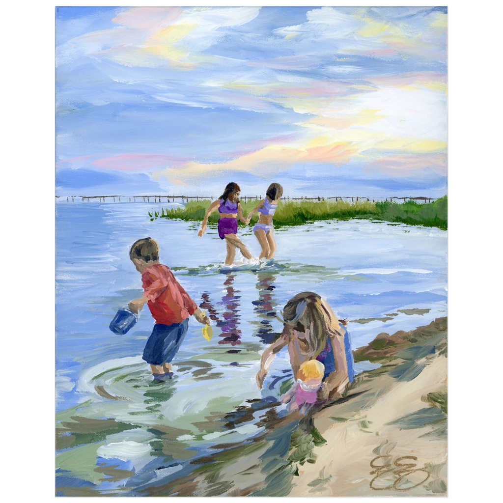 Beach Babies: Skylark, a fine art print on paper