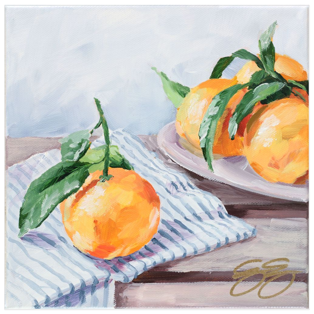 Quiet Riches, a fine art print of oranges