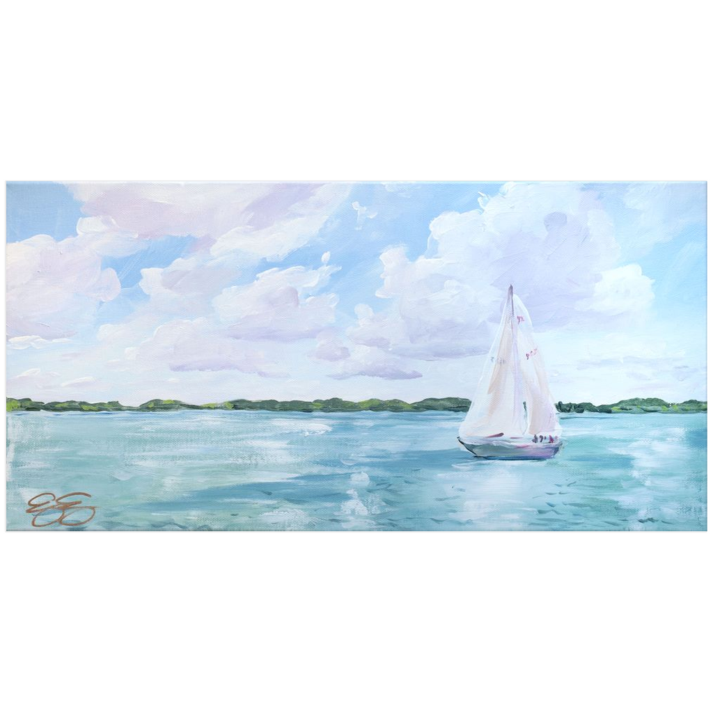 River Sail, a fine art print on paper