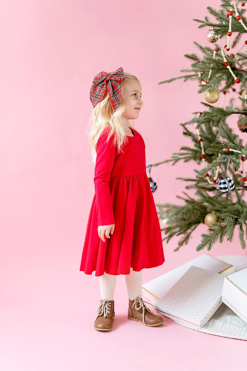 Gwendolyn Dress in Scarlet