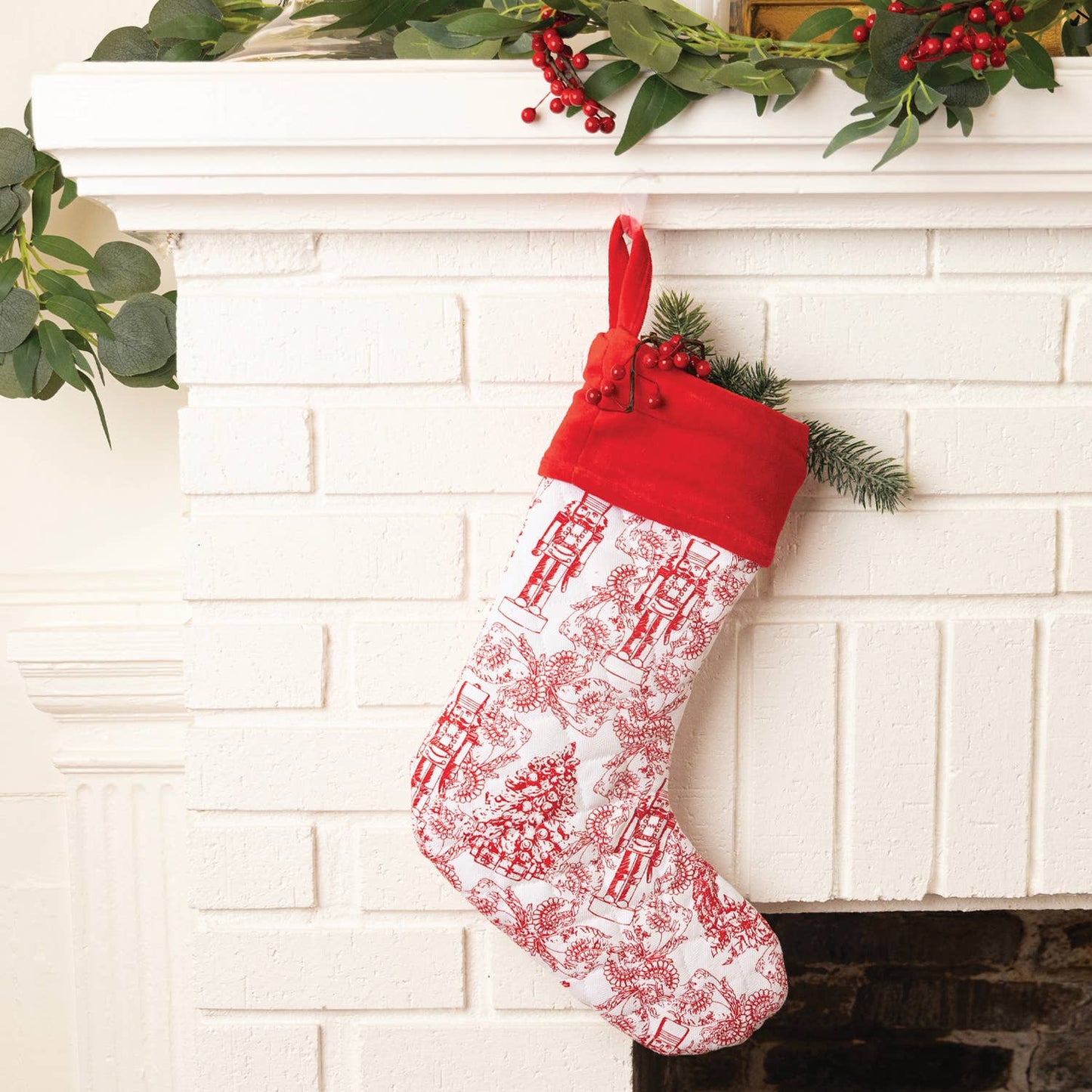 8 Oak Lane - Classic Nutcracker Quilted Stocking