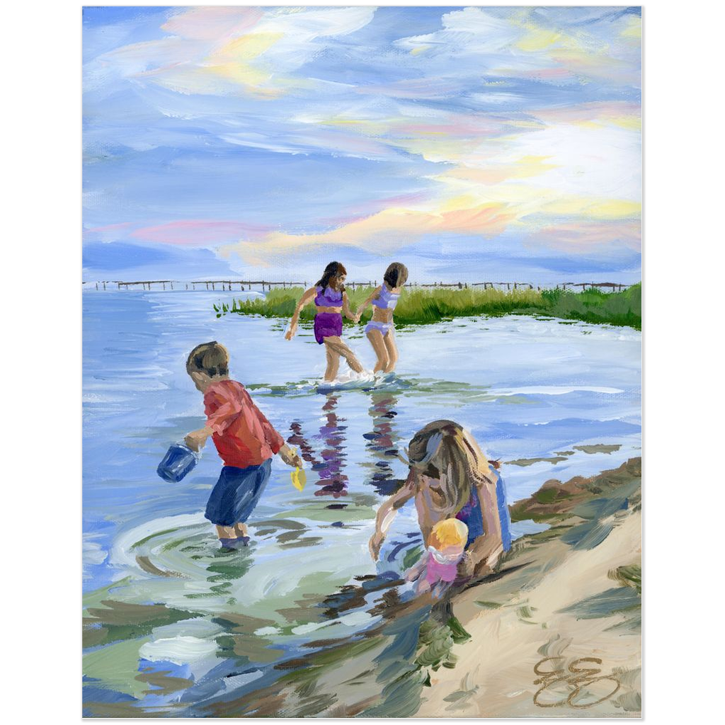 Beach Babies: Skylark, a fine art print on paper