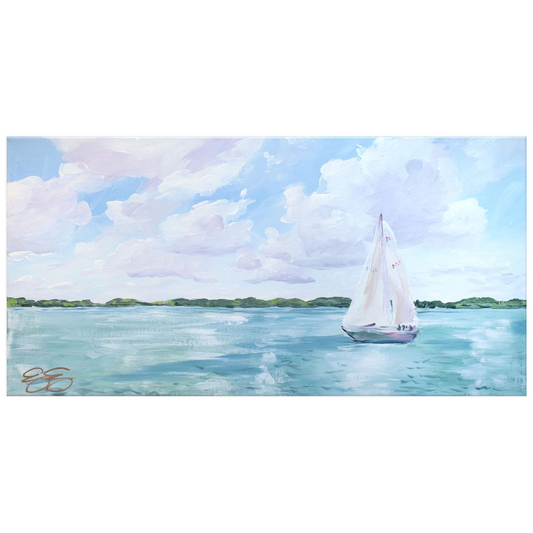 River Sail, a fine art print on paper