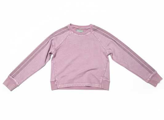 Tween Rhinestone Stripe French Terry Set – Rose Pink (Top & Pants Sold Separately)