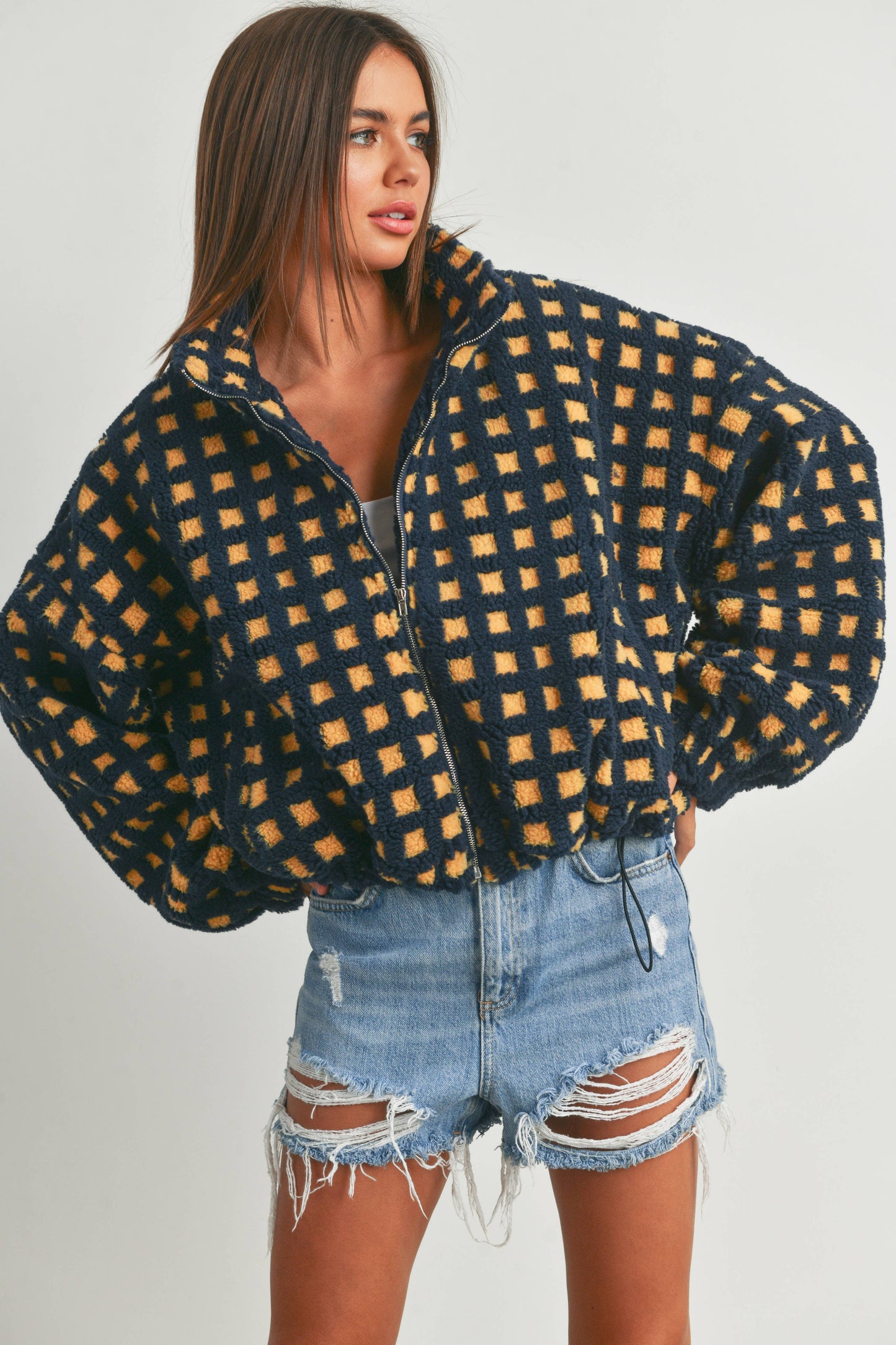 BUTTERMELON - FUZZY SHERPA JACKET - BMJ7254