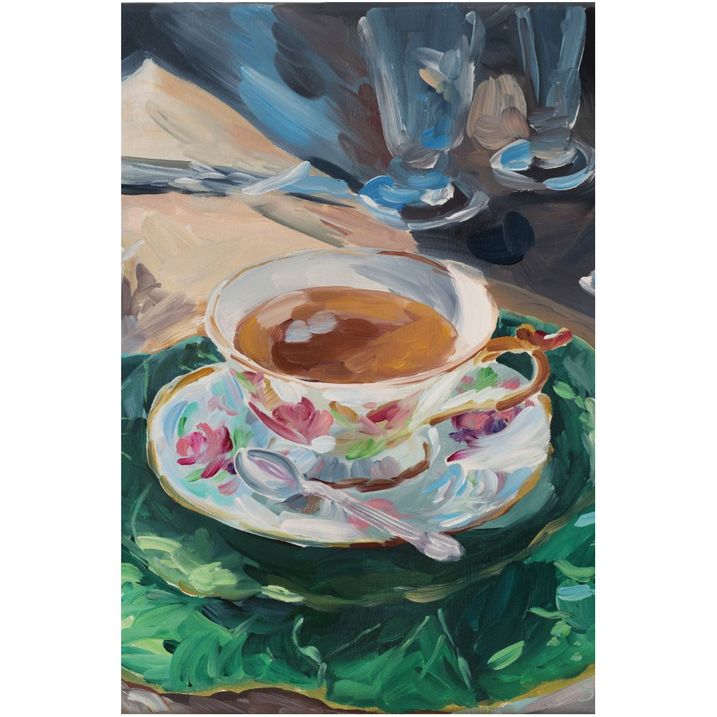 Afternoon Tea, a fine art print on canvas