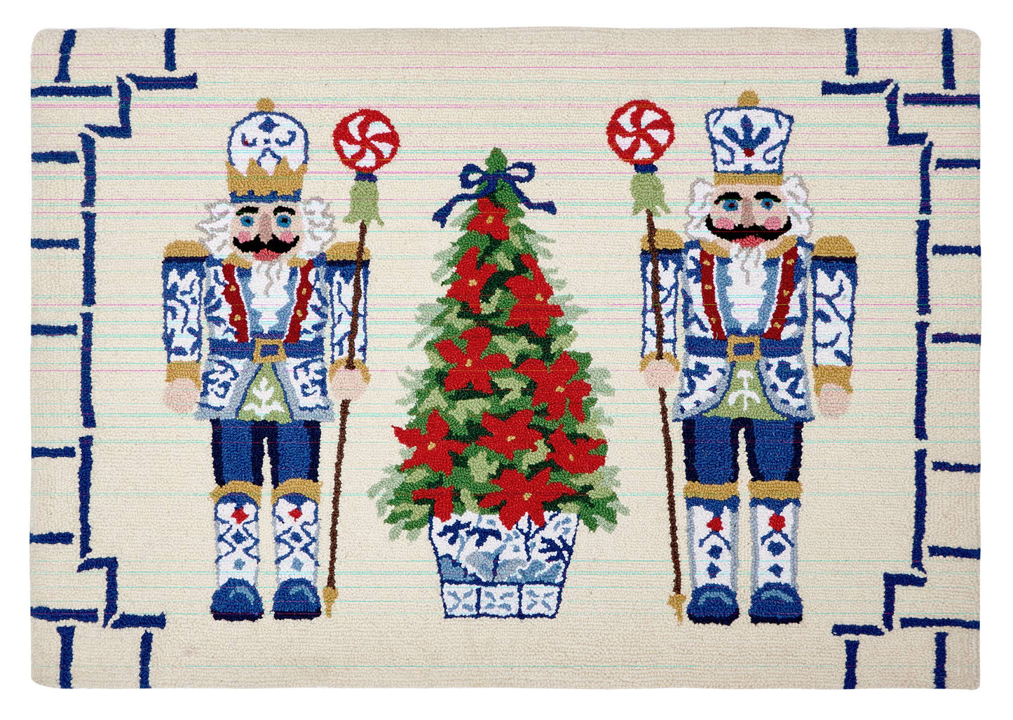 Peking Handicraft - Chinoiserie Nutcrackers Hook Rug
