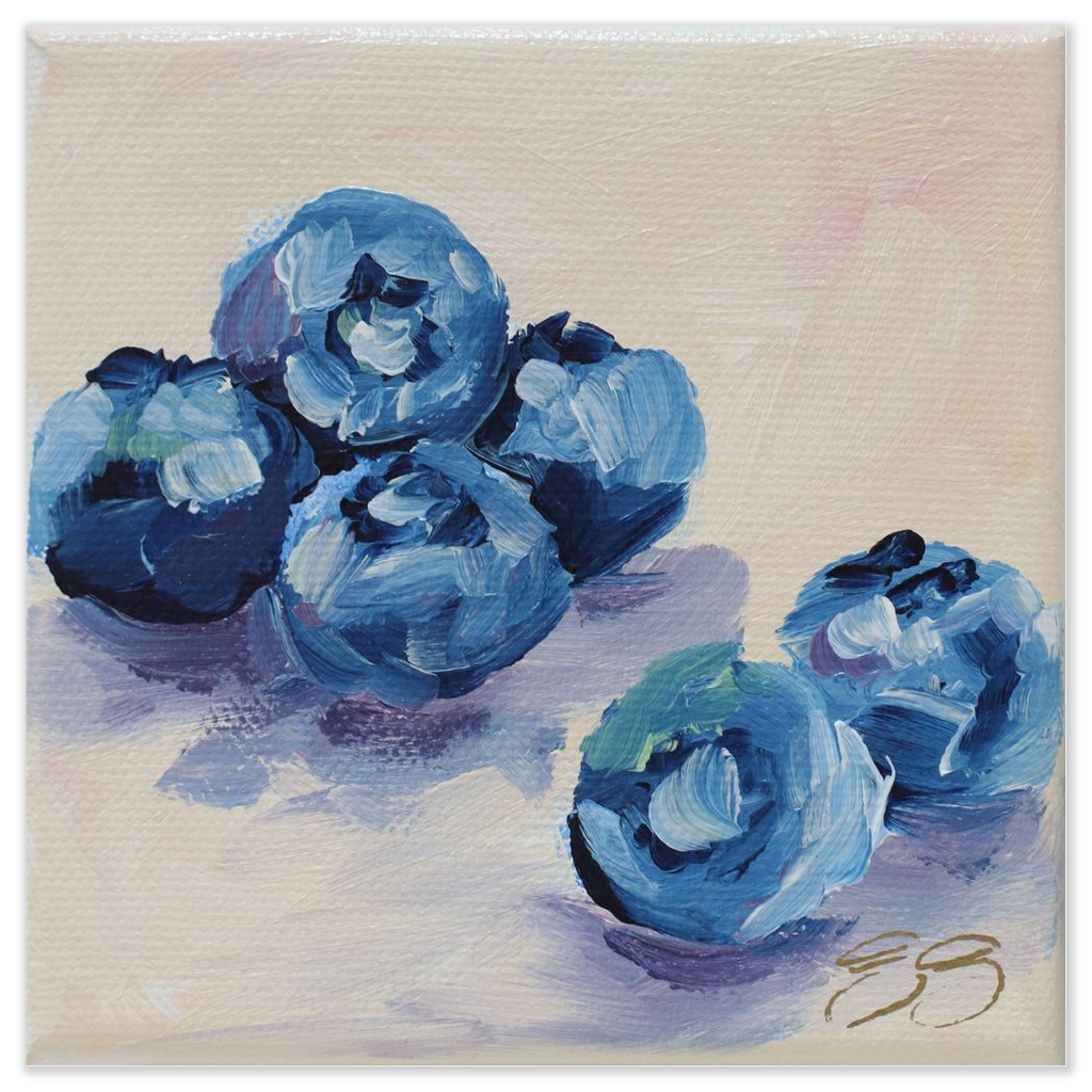 Blueberries fine art print