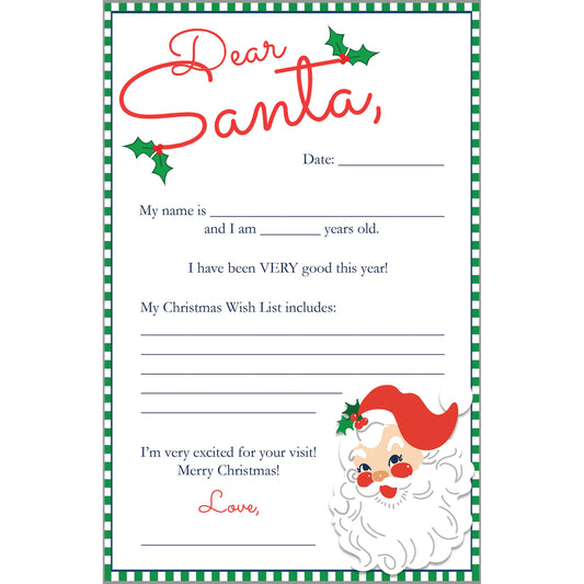 WH Hostess Social Stationery - Letter to Santa Claus