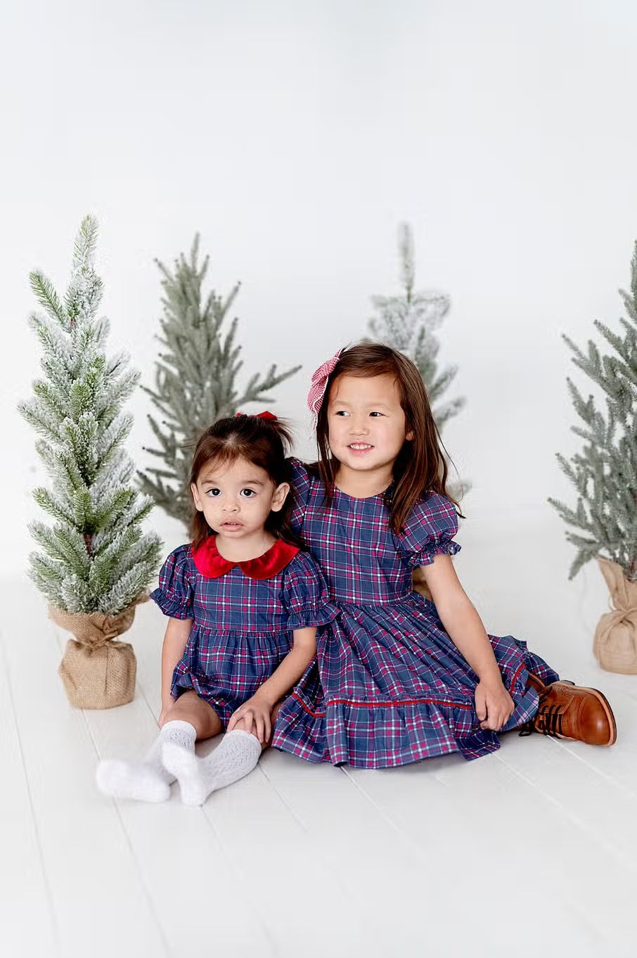 Aura Dress in Holiday Plaid