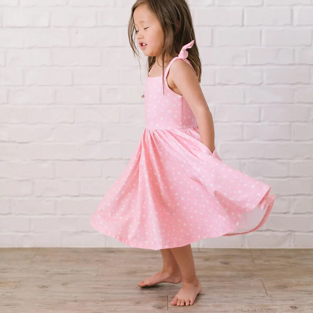 Valerie Dress in Pink Petals 