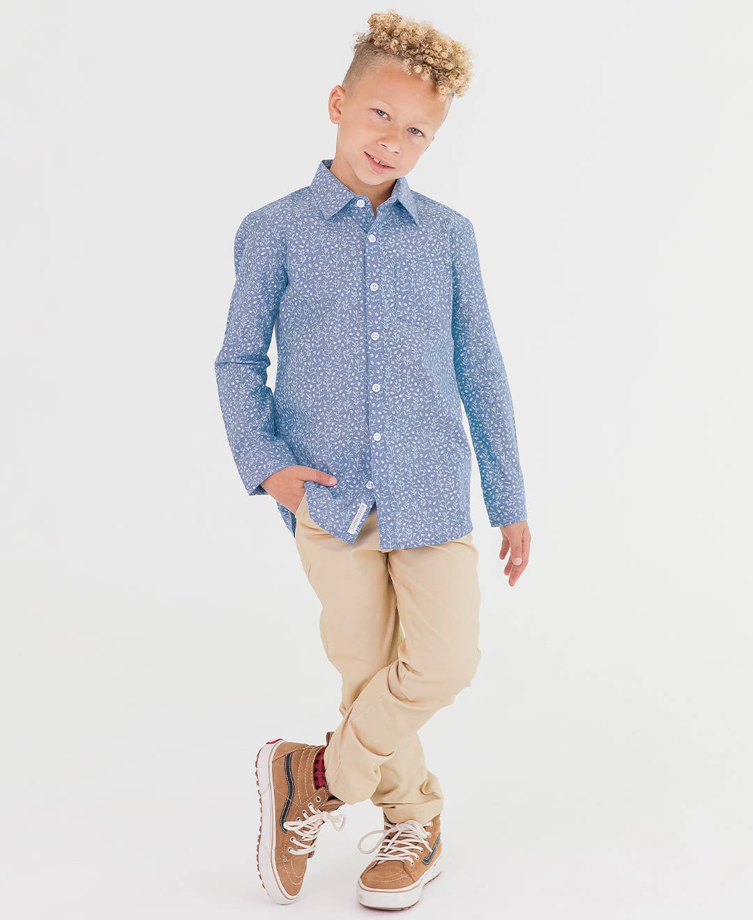 RuffleButts + RuggedButts - Boys Khaki Stretch Chino Pants