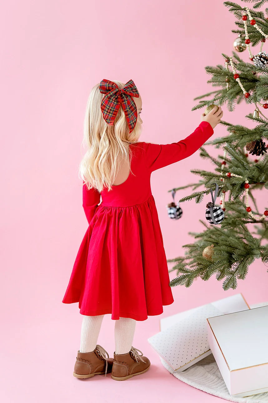 Gwendolyn Dress in Scarlet