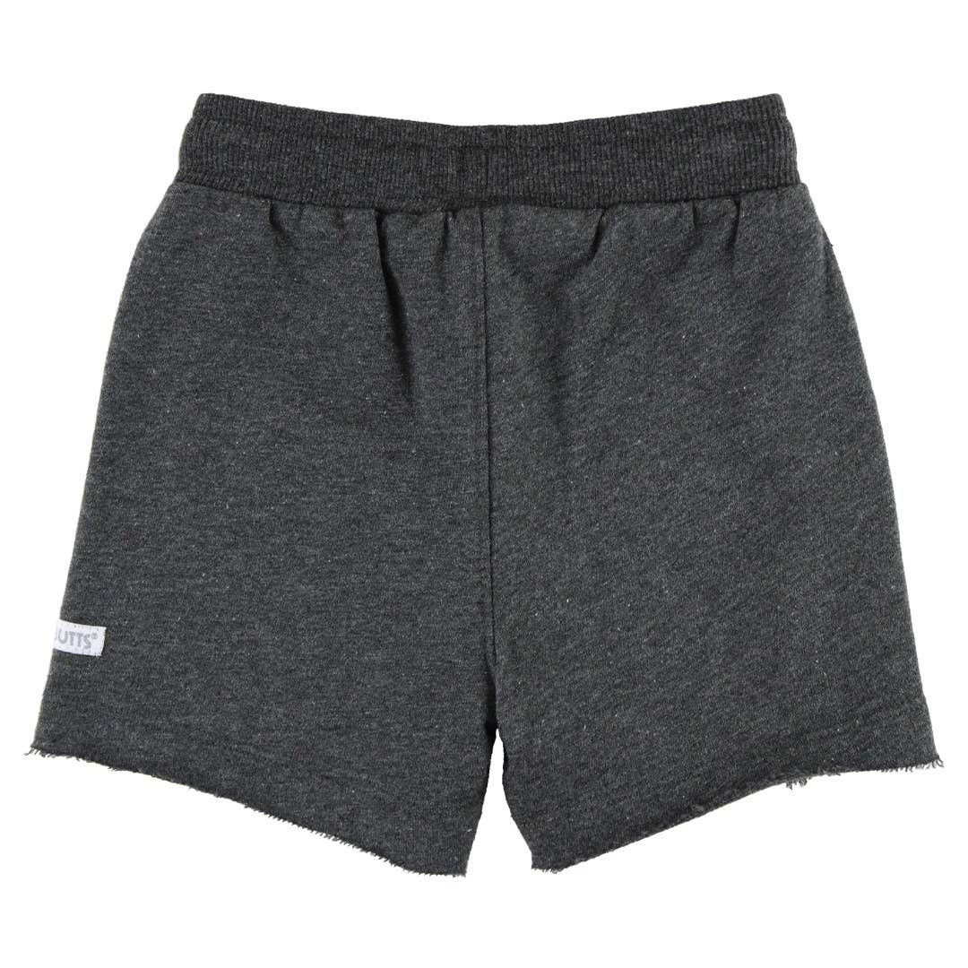 RuffleButts - Heather Ash Gray Knit Casual Shorts