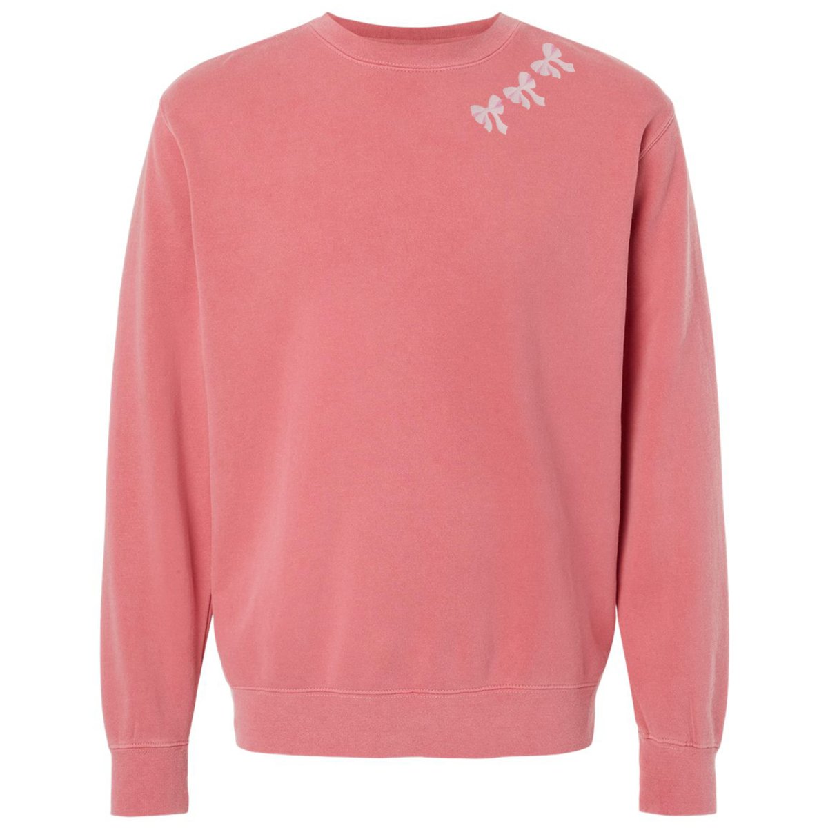 Embroidered 'Bow Collar' Cozy Crew