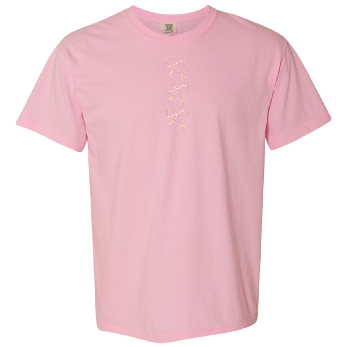 Embroidered Tasseled 'Bows' T-Shirt