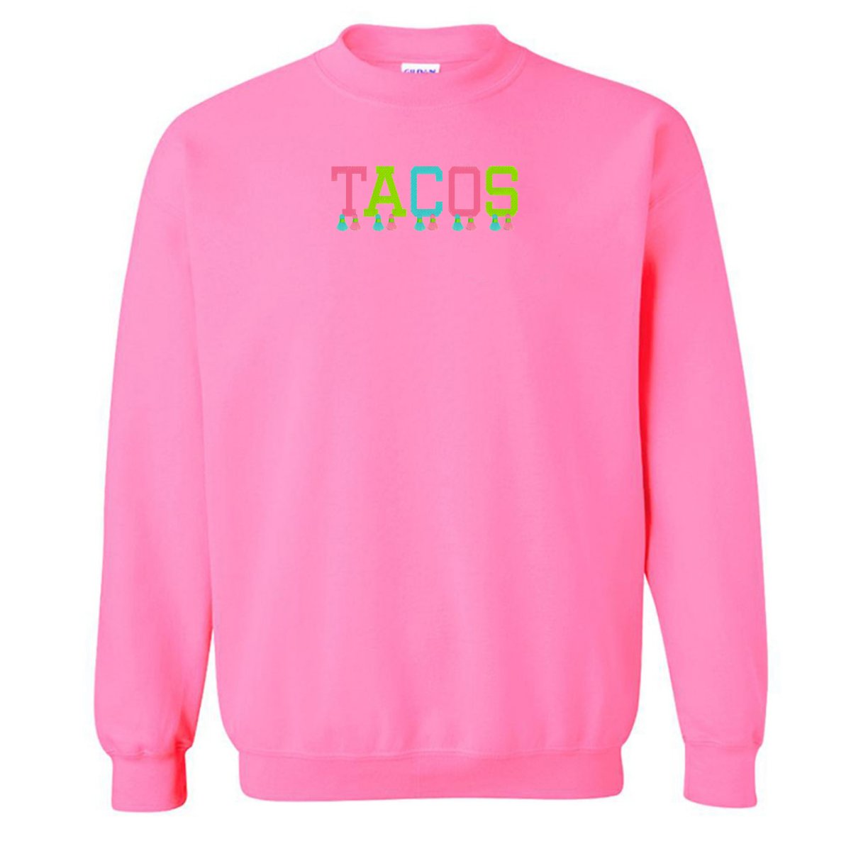 Embroidered Tasseled 'Tacos' Sweatshirt