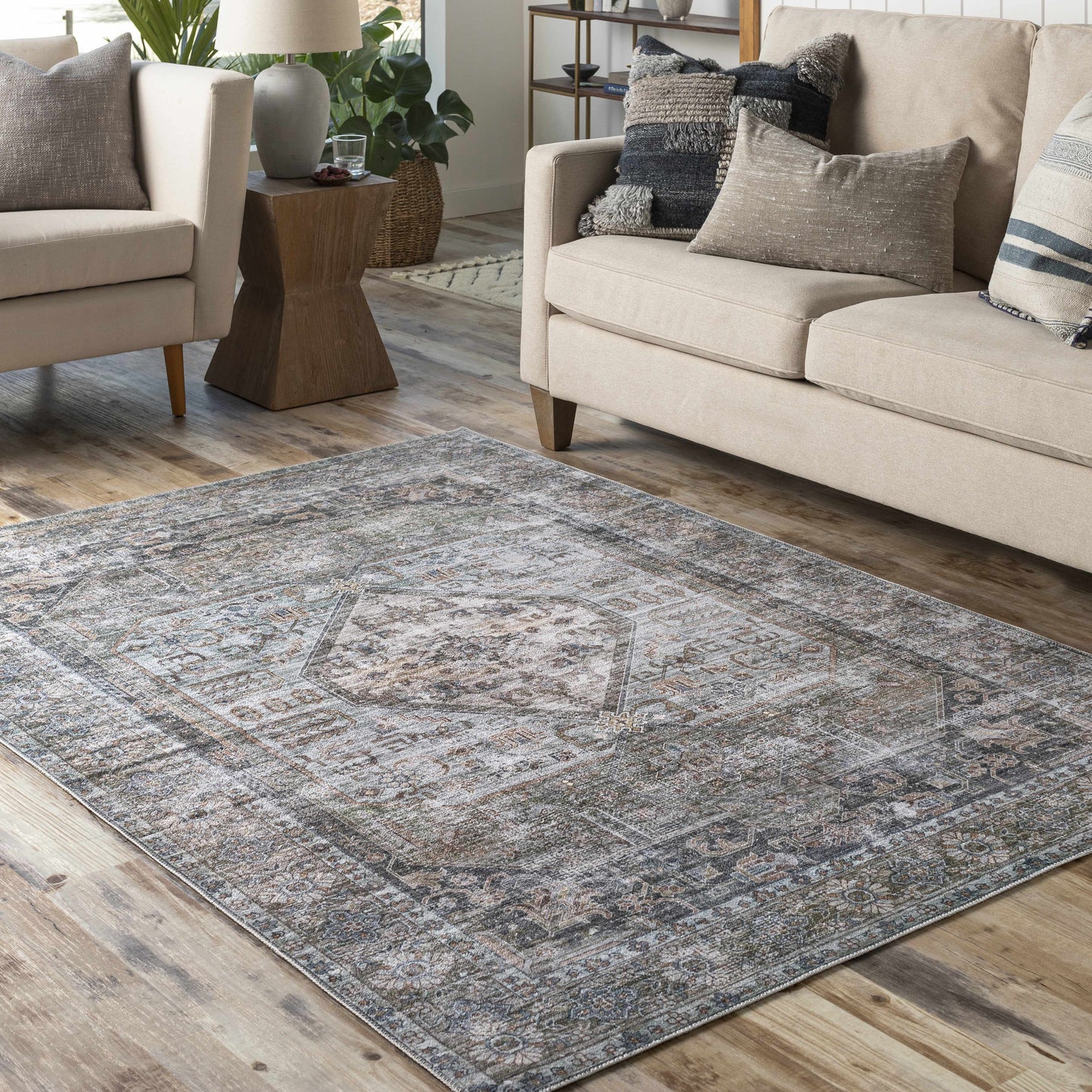 Enlow Washable Area Rug - Clearance