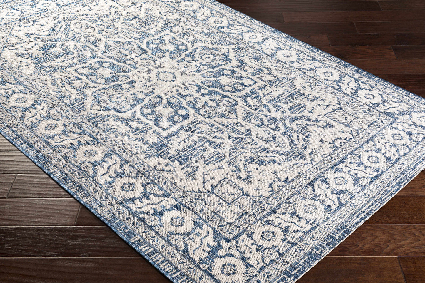 Etoile Navy Blue Performance Rug