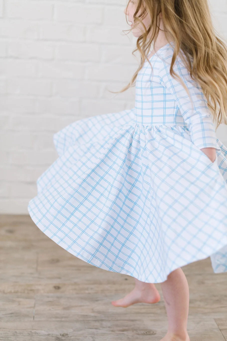 Emile Dress in Blue Picnic 