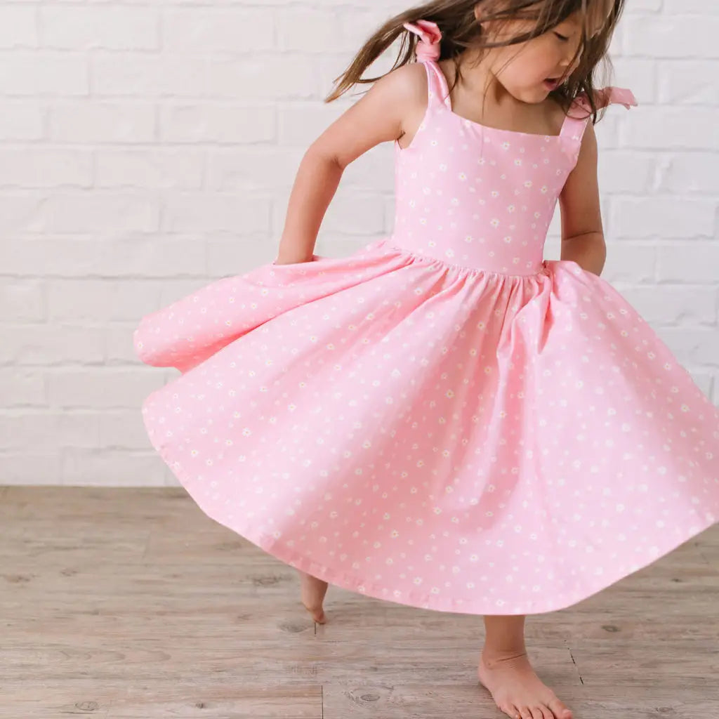 Valerie Dress in Pink Petals 