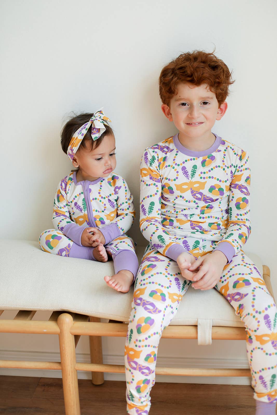 Southern Slumber - Mardi Gras 2 Piece Bamboo Pajama Set