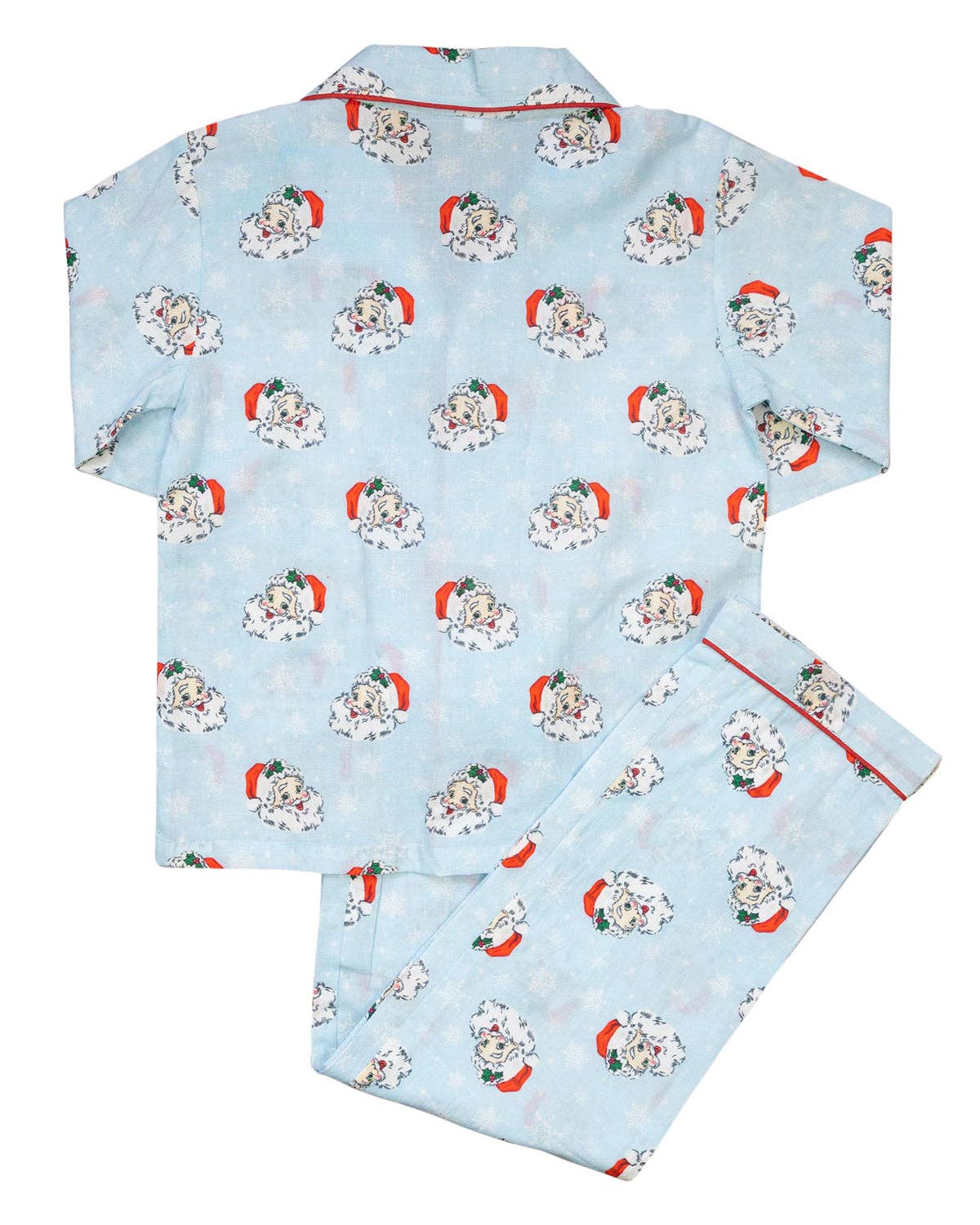 Smockingbird - Vintage Santa Pajama Set in Blue