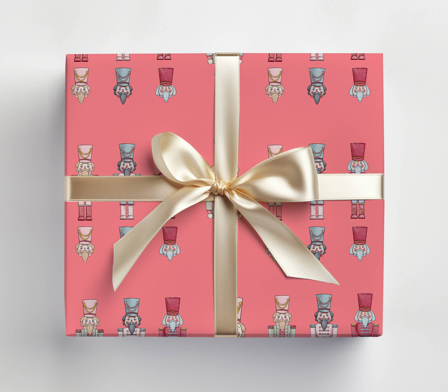JOSIL Paperie & Gift - Dark Pink Nutcracker Gift Wrap