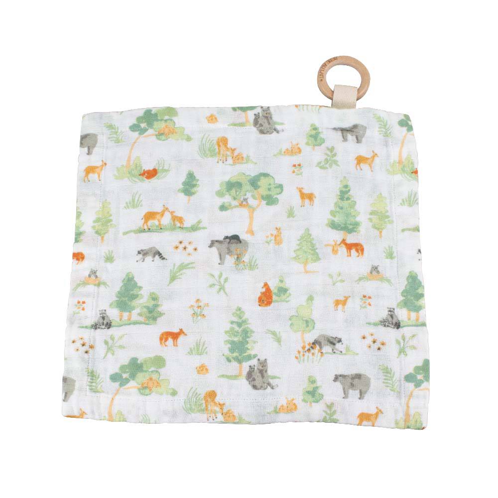 Forest Friends Classic Muslin Teether Blanket