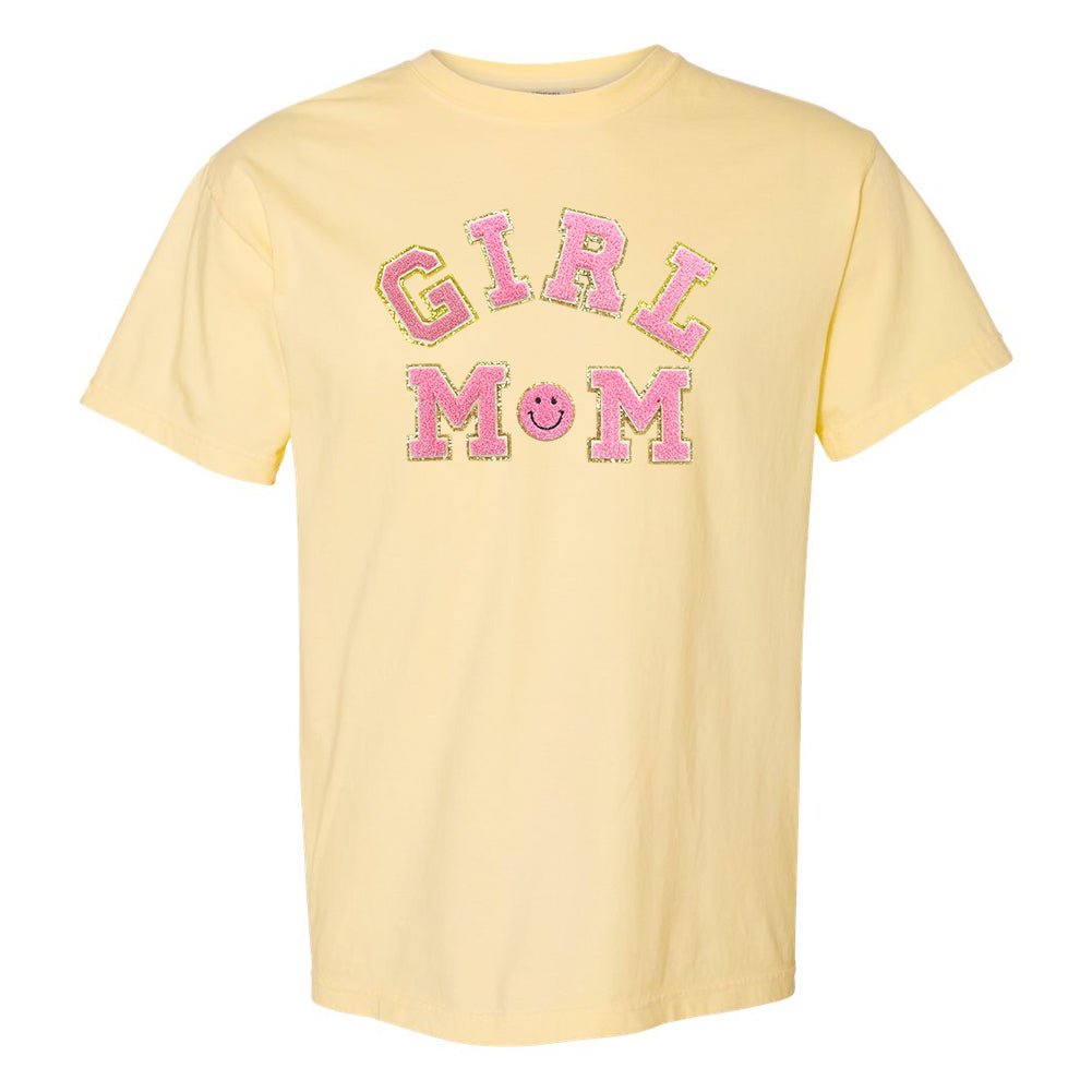 Girl Mom Letter Patch T-Shirt