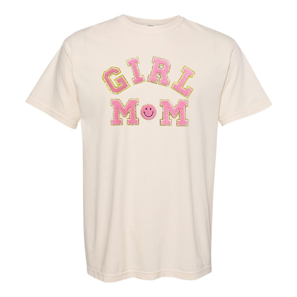 Girl Mom Letter Patch T-Shirt