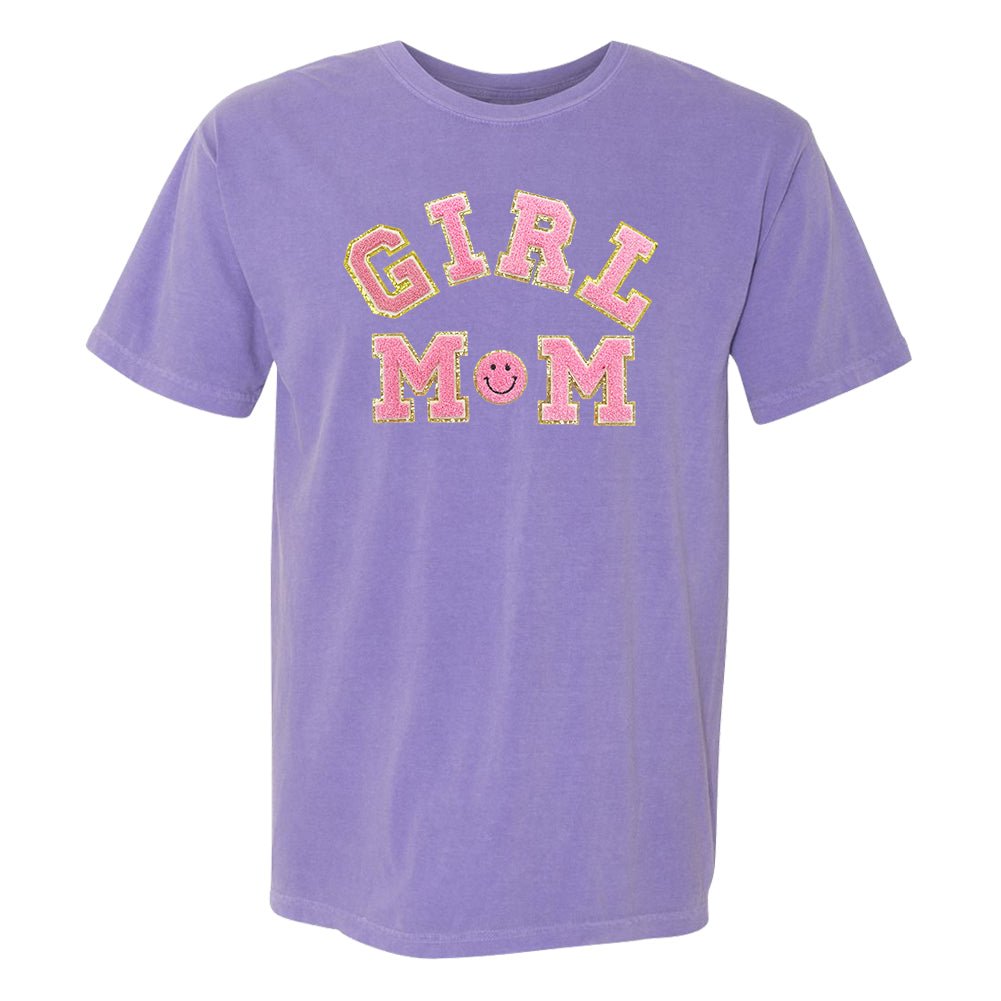 Girl Mom Letter Patch T-Shirt