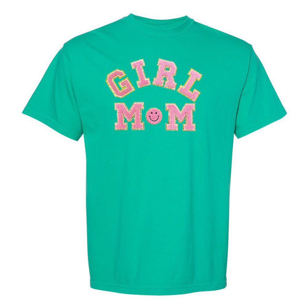 Girl Mom Letter Patch T-Shirt