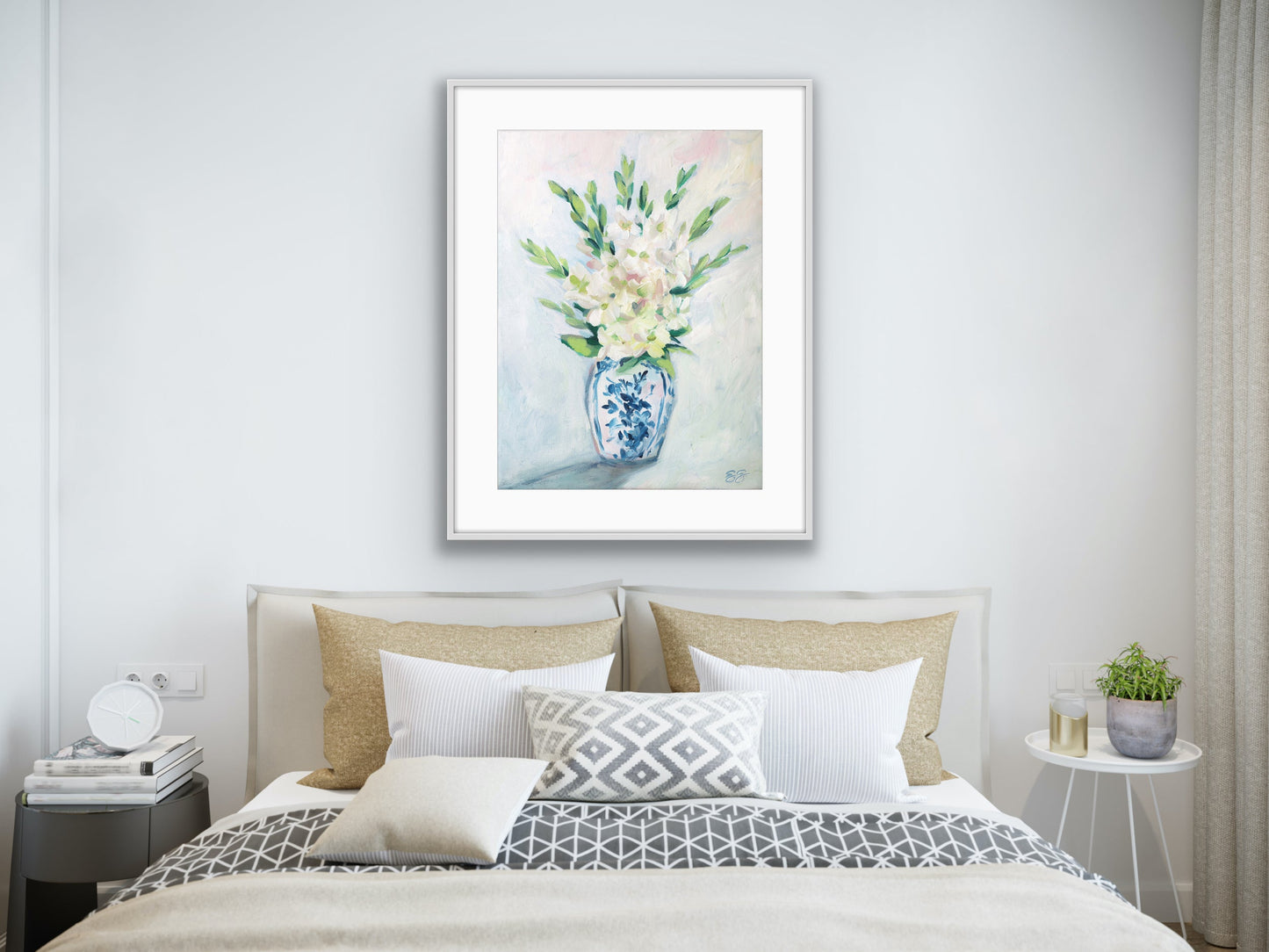 Gladiolus, a fine art print on canvas