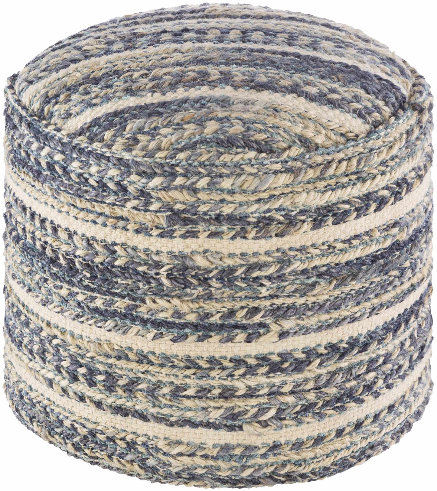 Grayville 18" Jute Pouf