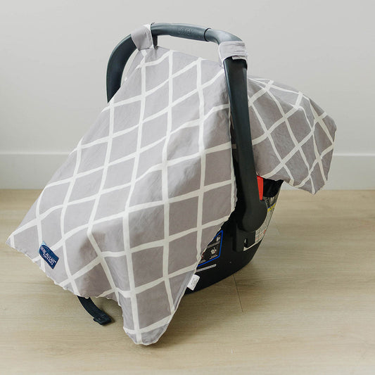 Minky Car Seat Canopy Cool Grey