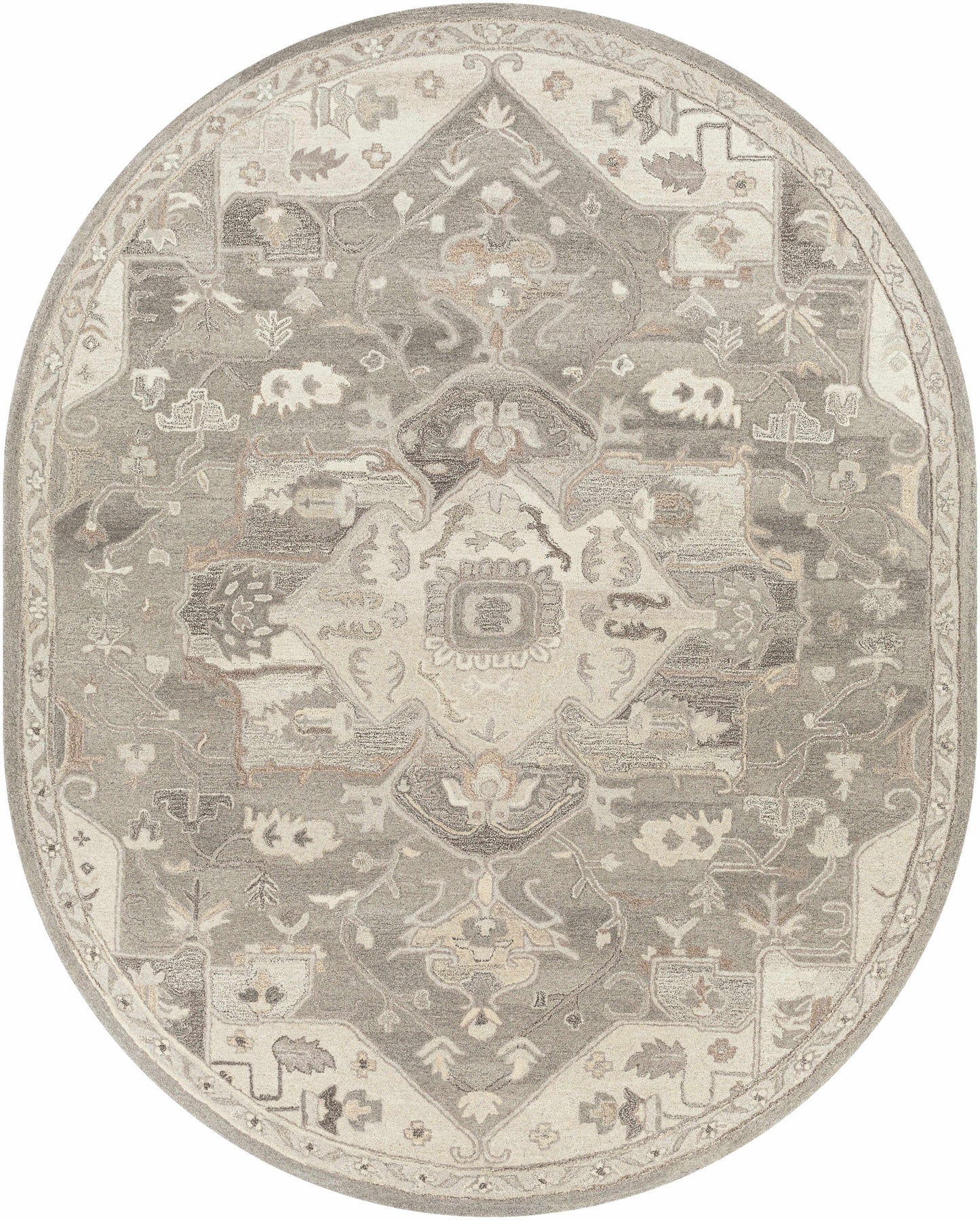 Broomfield Hand Tufted Taupe 1196 Area Rug