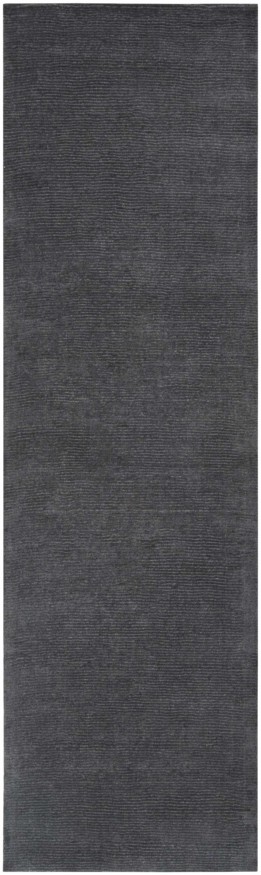 Brockton Solid Black Wool Rug